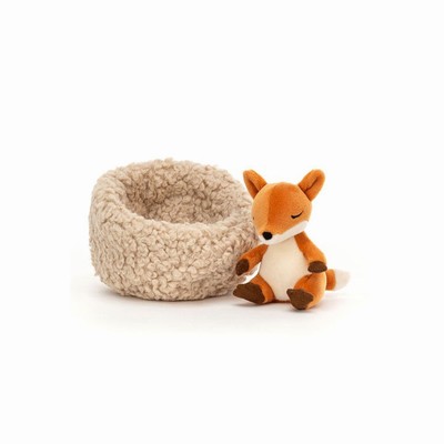 Jellycat Hibernating Fox New Zealand | TZIXW5472